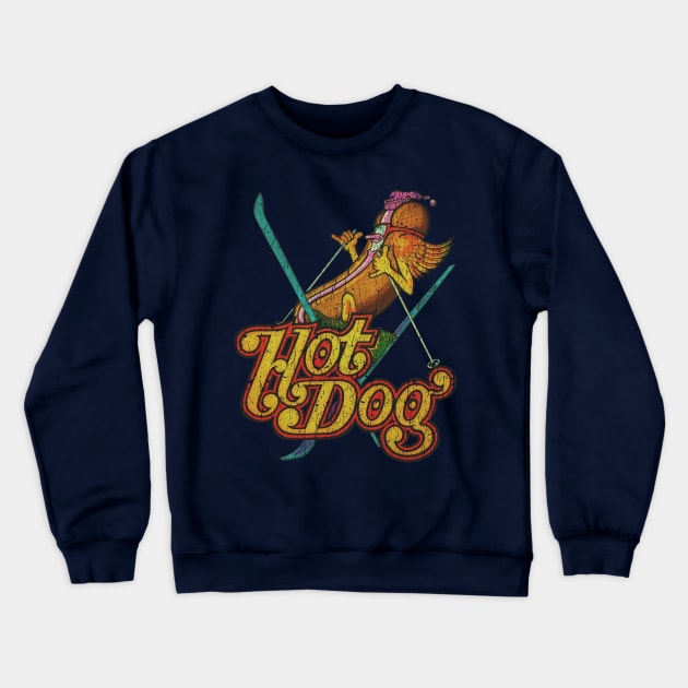 Hot Dog Skier 1974 Crewneck Sweatshirt by JCD666